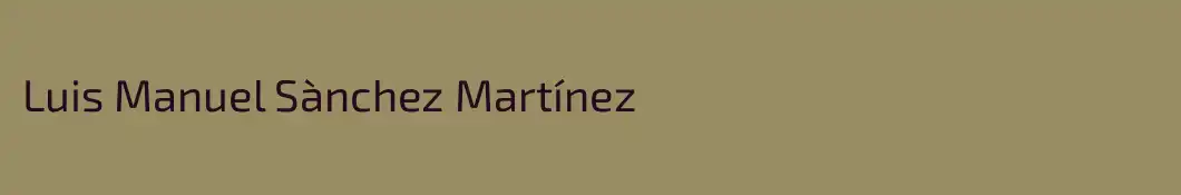 Luis Manuel Sànchez Martínez